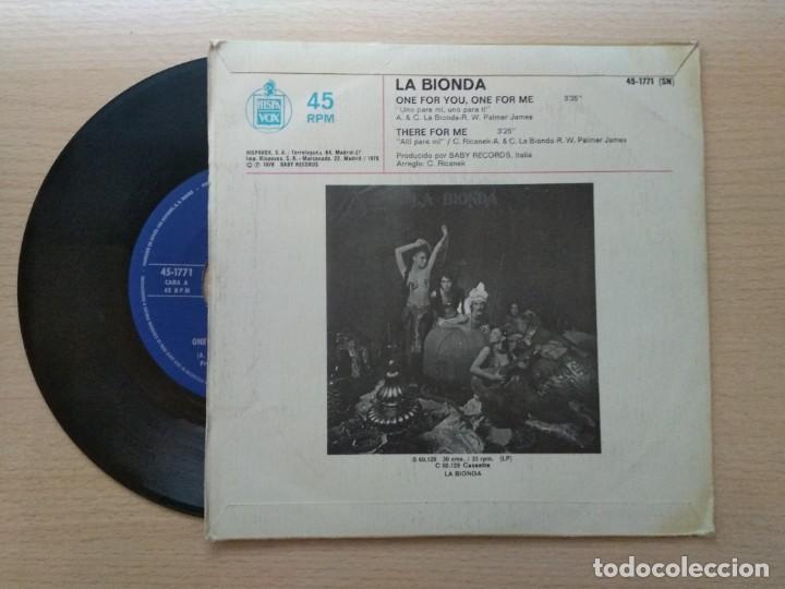 Discos de vinilo: LA BIONDA - ONE FOR YOU, ONE FOR ME - Foto 2