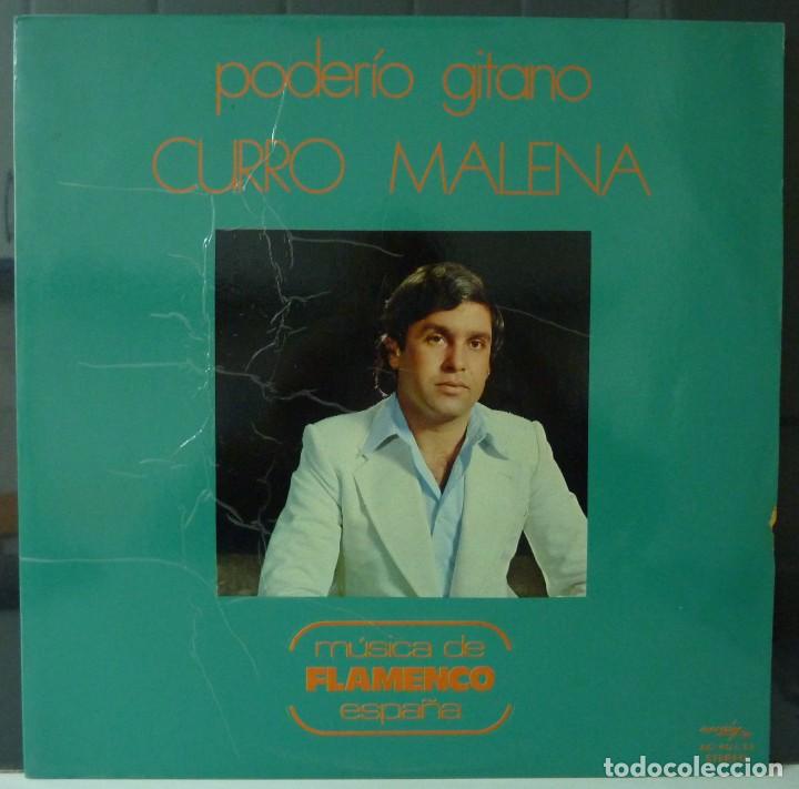 Discos de vinilo: CURRO MALENA // PODERIO GITANO // 1974 //(VG VG). LP - Foto 1