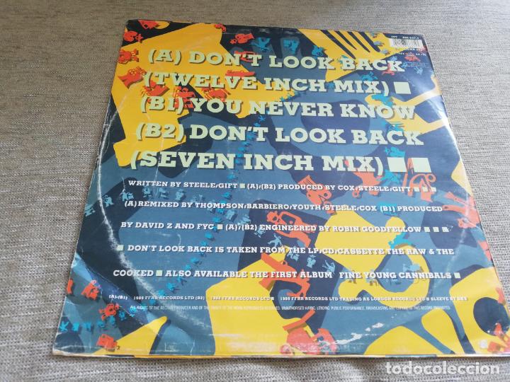 Discos de vinilo: Fine young cannibals-dont look back. maxi - Foto 2