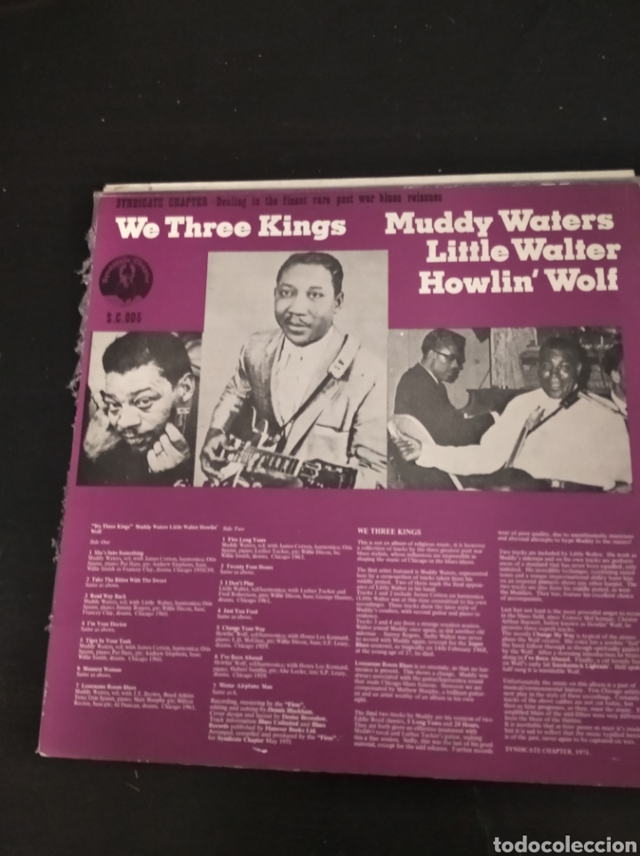 Discos de vinilo: WE THREE KINGS Muddy Waters Little Walter Howlin wolf - Foto 2
