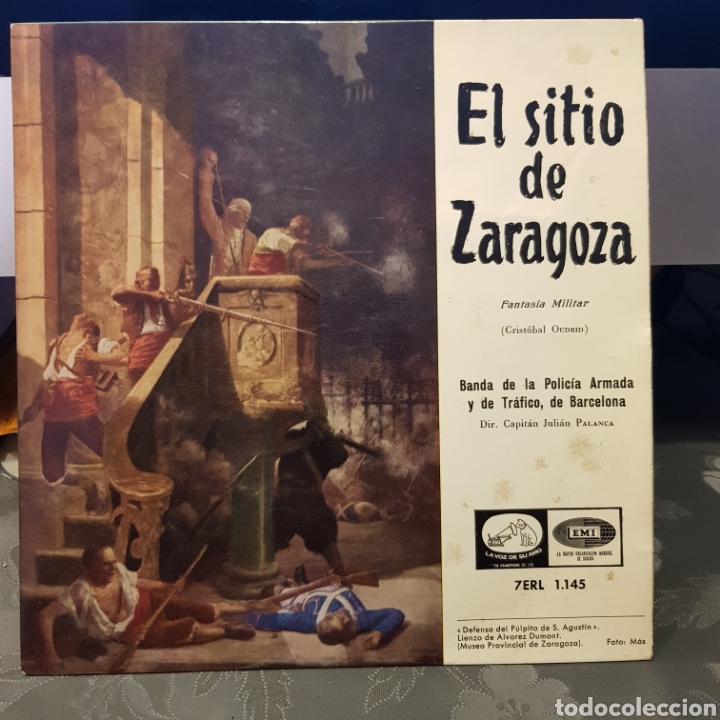 Discos de vinilo: 3 singles EL SITIO DE ZARAGOZA. Emi/Belter/Ekipo. - Foto 3