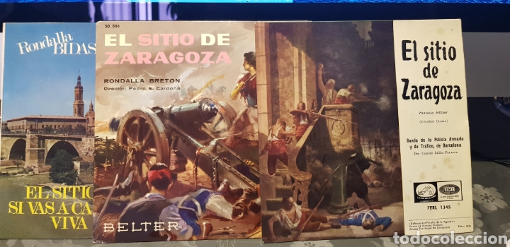 Discos de vinilo: 3 singles EL SITIO DE ZARAGOZA. Emi/Belter/Ekipo. - Foto 7