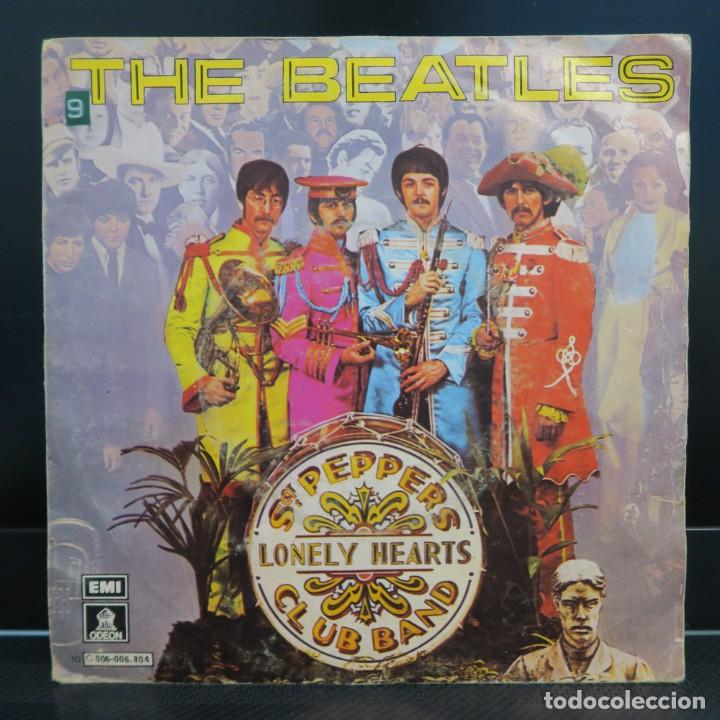 Beatles sgt peppers lonely hearts club. The Beatles Sgt. Pepper's Lonely Hearts Club Band 1967. The Beatles сержант Пеппер. Sgt Pepper's Lonely Hearts Club Band обложка. Обложка Битлз сержант Пеппер.
