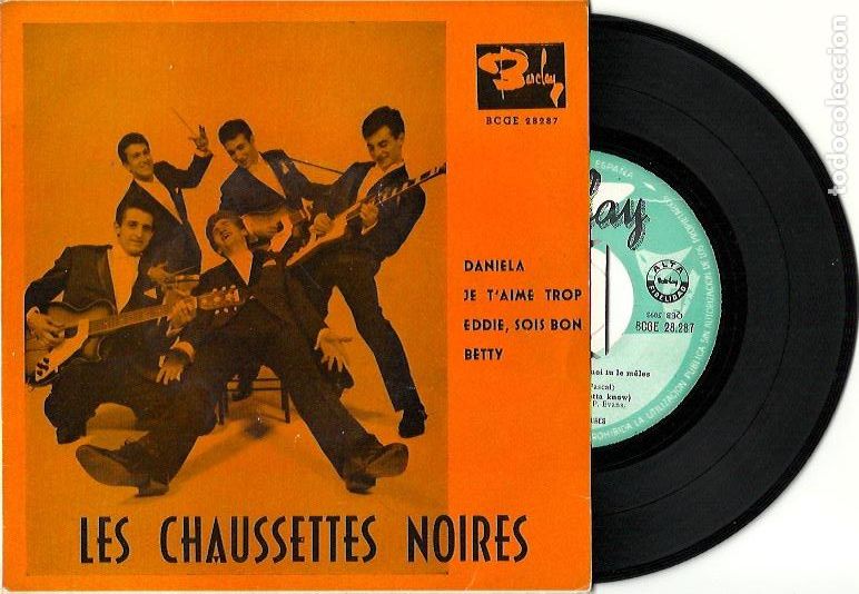 Discos de vinilo: LES CHAUSSETTES NOIRES. Daniel.        (vinilo ep 1961 - Foto 1