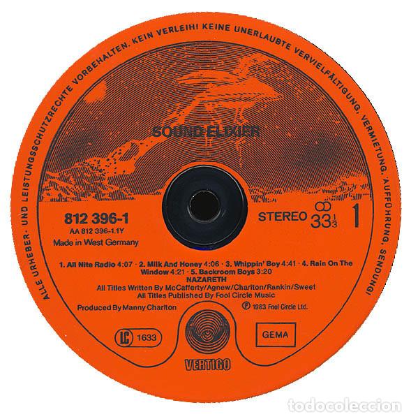 Discos de vinilo: Nazareth - Sound Elixir (edici&oacute;n limitada y numerada) - Foto 2