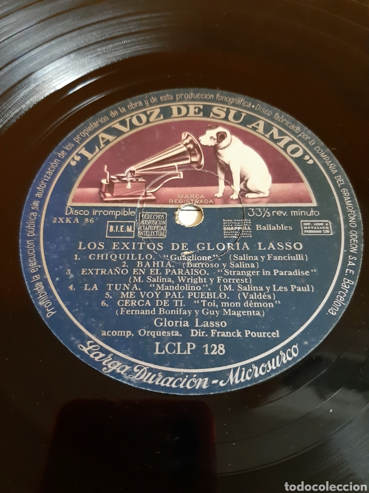 Discos de vinilo: LOS EXITOS DE GLORIA LASSO - LA VOZ DE SU AMO - Foto 3