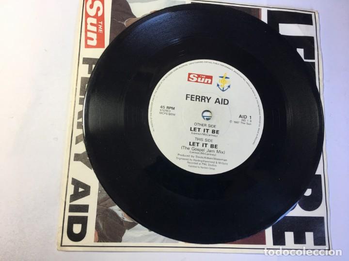 Discos de vinilo: SINGLE LET IT BE - THE SUN FERRY AID - Foto 3