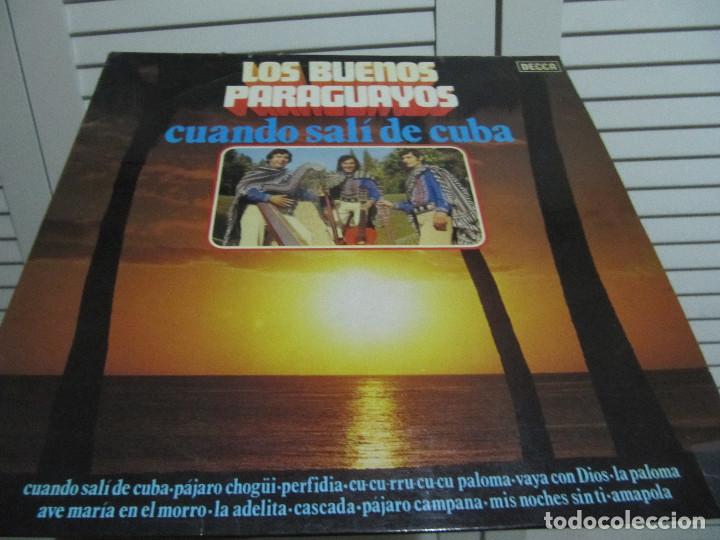 Discos de vinilo: Los Buenos Paraguayos. Cuando Sali De Cuba - Foto 1