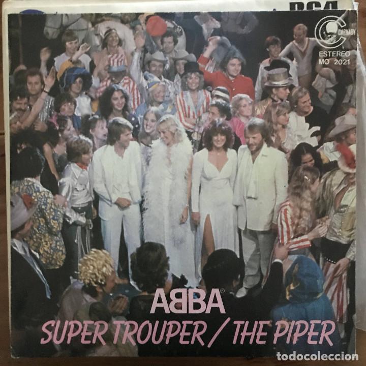 Discos de vinilo: ABBA - SUPER TROUPER - SINGLE CARNABY SPAIN 1981 - Foto 1