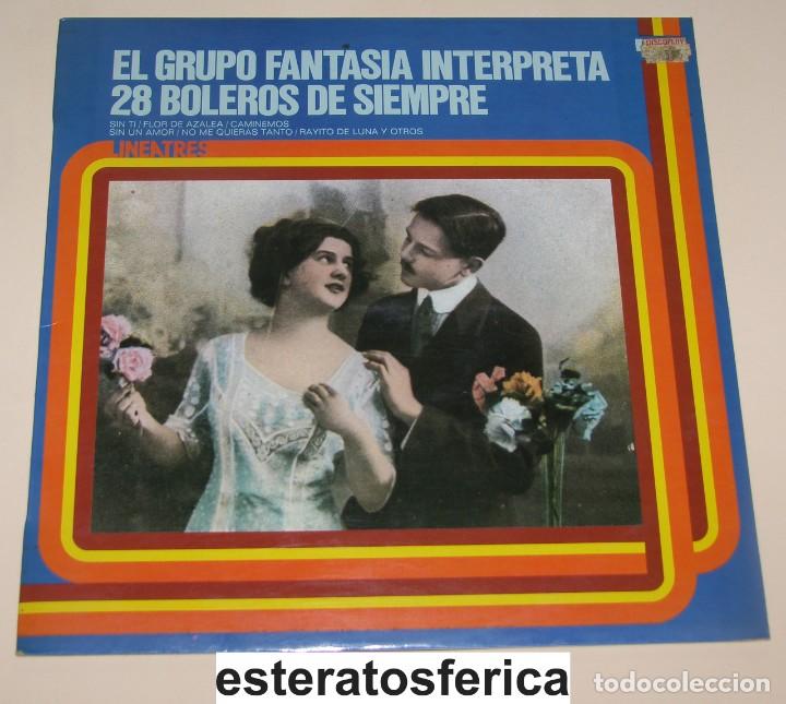Disques de vinyle: EL GRUPO FANTASIA INTERPRETA 28 BOLEROS DE SIEMPRE - 1980 RCA
