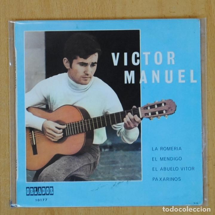 Discos de vinilo: VICTOR MANUEL - LA ROMERIA + 3 - EP - Foto 1