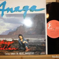 Discos de vinilo: CHAGO MELIAN / ANAGA / 1992 MANZANA SNI-97 CANTA TEMAS DE MELKI MAKHANDAR POP. Lote 201771006