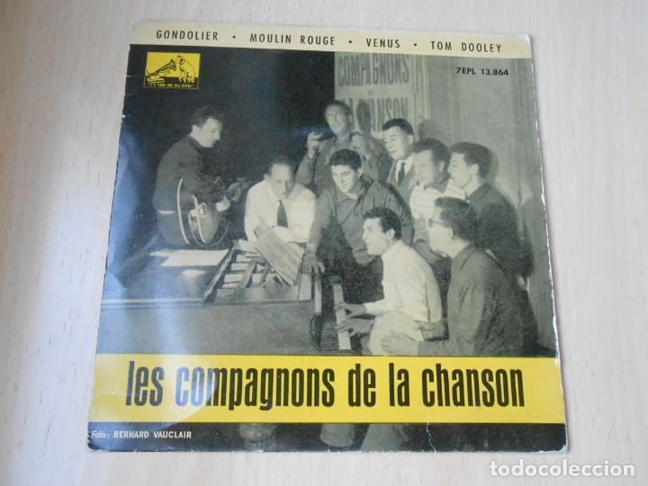 Discos de vinilo: COMPAGNONS DE LA CHANSON, LES, EP, GONDOLIER + 3, A&Ntilde;O 1962 - Foto 1