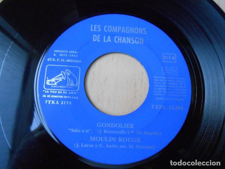 Discos de vinilo: COMPAGNONS DE LA CHANSON, LES, EP, GONDOLIER + 3, A&Ntilde;O 1962 - Foto 3