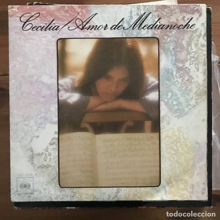 Discos de vinilo: CECILIA - AMOR DE MEDIANOCHE - SINGLE CBS 1975 - Foto 1
