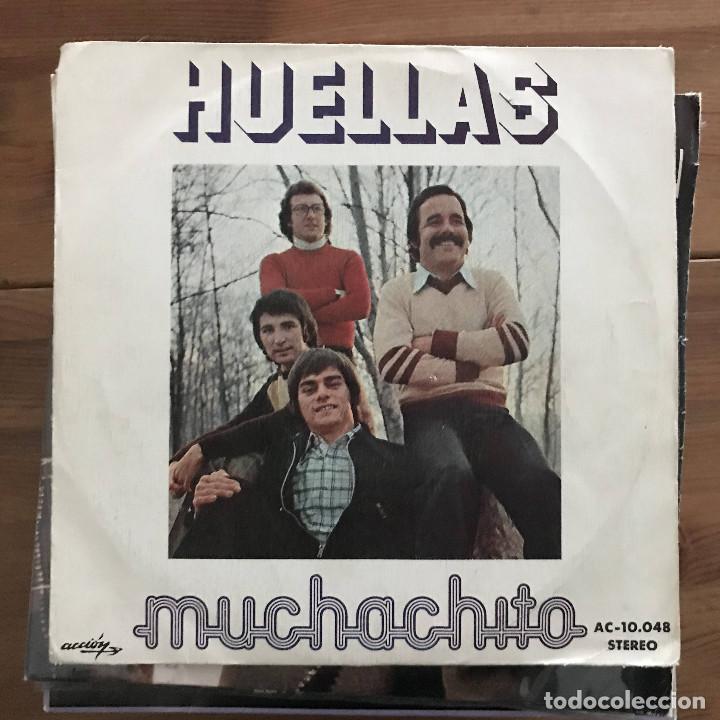 Discos de vinilo: HUELLAS - MUCHACHITO - SINGLE ACCI&Oacute;N 1973 - Foto 1