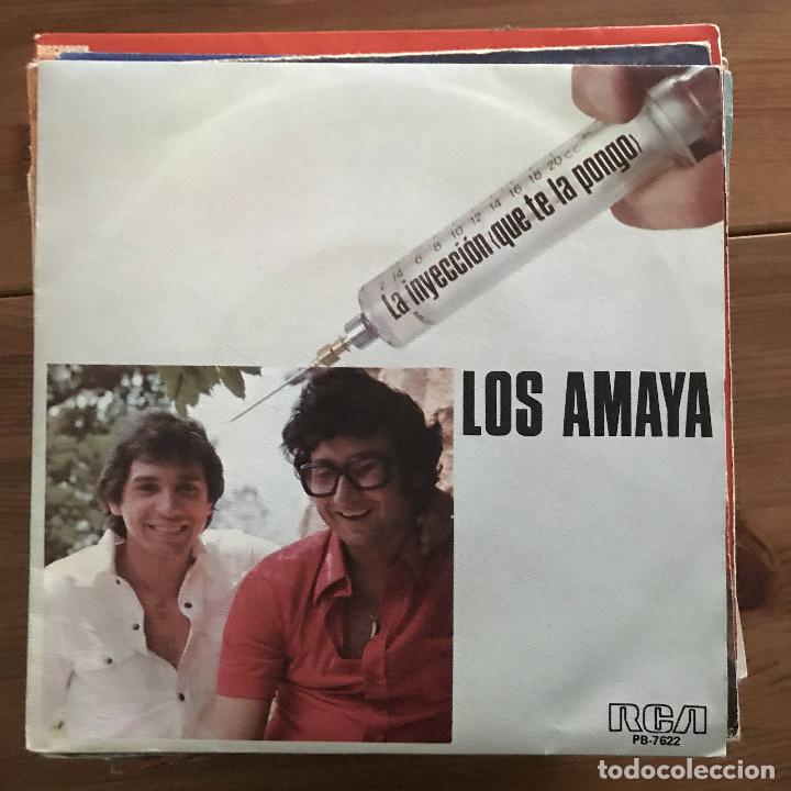Discos de vinilo: LOS AMAYA - LA INYECCI&Oacute;N (QUE TE LA PONGO) - SINGLE RCA 1977 - Foto 1