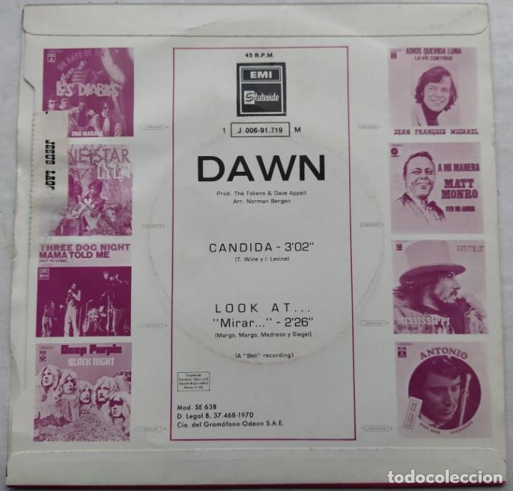 Discos de vinilo: Dawn - Candida (7&rdquo;, Single) 1970/ES - Foto 2