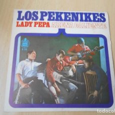Discos de vinilo: PEKENIKES, LOS, SG, ARENA CALIENTE + 1, AÑO 1966. Lote 201836945