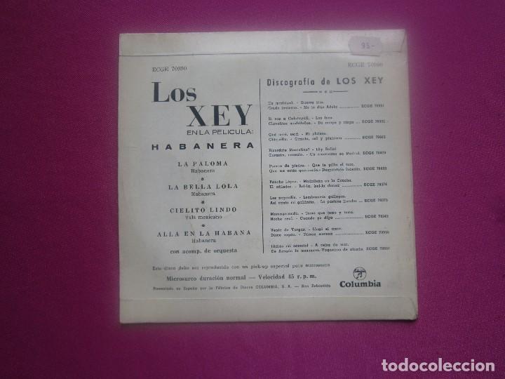 Discos de vinilo: LOS XEY EN LA PELICULA - HABANERA SINGLE MAP2 - Foto 3