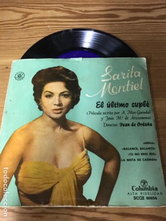 Discos de vinilo: Single Sara Montiel - Foto 1