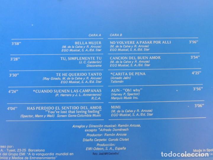 Discos de vinilo: MANOLO OTERO - BELLA MUJER - EMI ODEON - 1976 - Foto 10