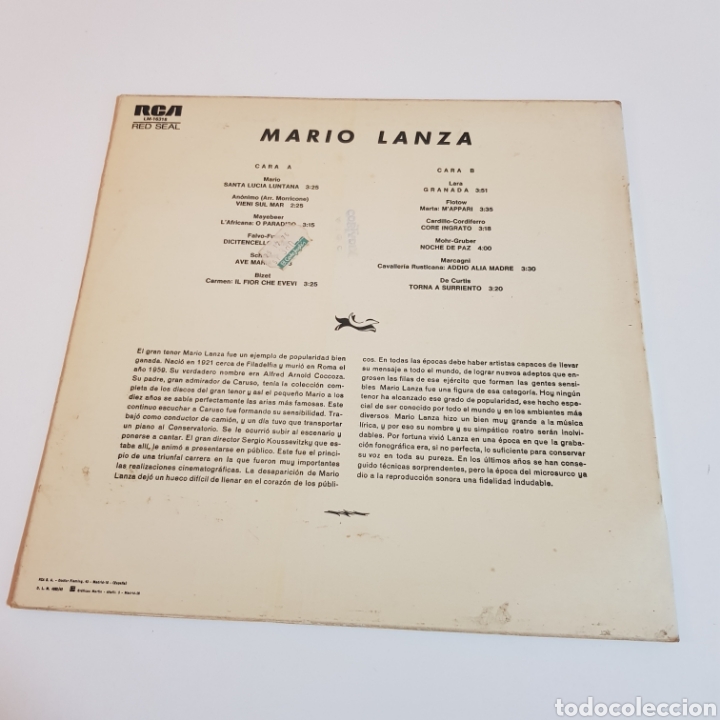 Discos de vinilo: MARIO LANZA - Foto 2