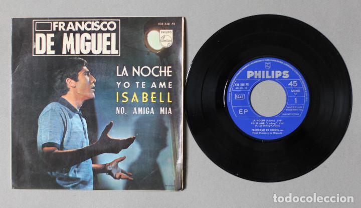 Discos de vinilo: FRANCISCO DE MIGUEL// LA NOCHE+3// EP// 1965// PHILIPS - Foto 3