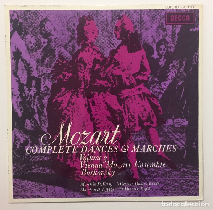 Discos de vinilo: LP MOZART COMPLETE DANCES & MARCHES VOLUME 3 DECCA LP - Foto 1