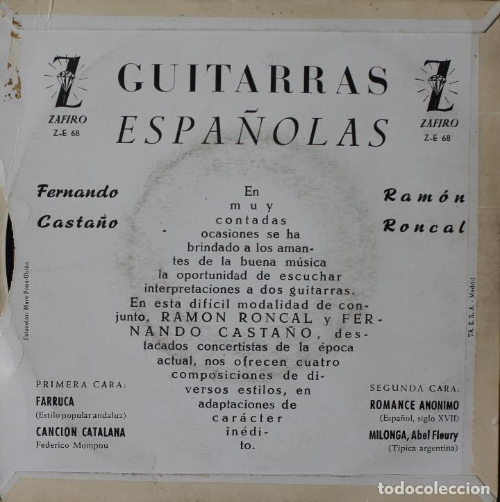 Discos de vinilo: GUITARRAS ESPA&Ntilde;OLAS// FARRUCA+3// EP// ZAFIRO - Foto 2