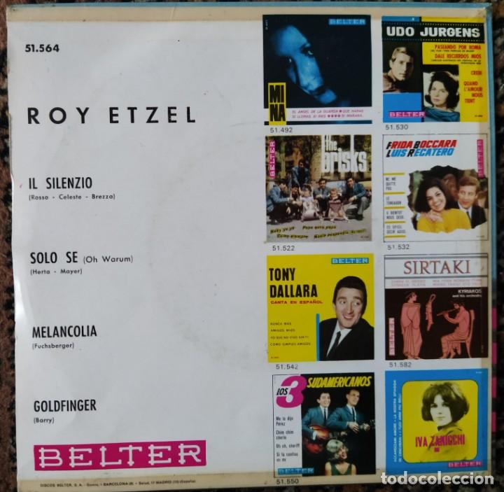 Discos de vinilo: Roy Etzel - Il Silenzio (7&rdquo;, EP) 1965/ES - Foto 2