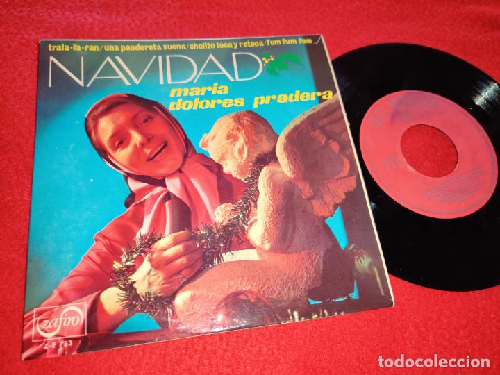 Discos de vinilo: MARIA DOLORES PRADERA Navidad.Trala la ran/Una pandereta suena +2 EP 1966 Zafiro