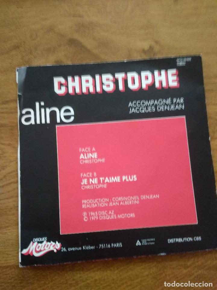 Discos de vinilo: CHRISTOPHE / ALINE / JE NE T&acute;AIME PLUS - Foto 2