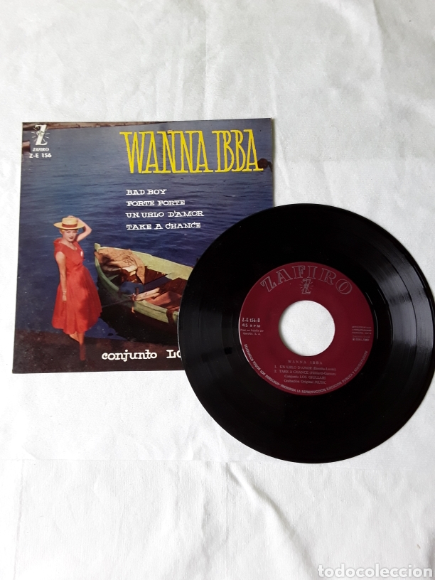 Discos de vinilo: WANNA IBBA - CONJUNTO LOS GIULLARI. ZAFIRO - Foto 3