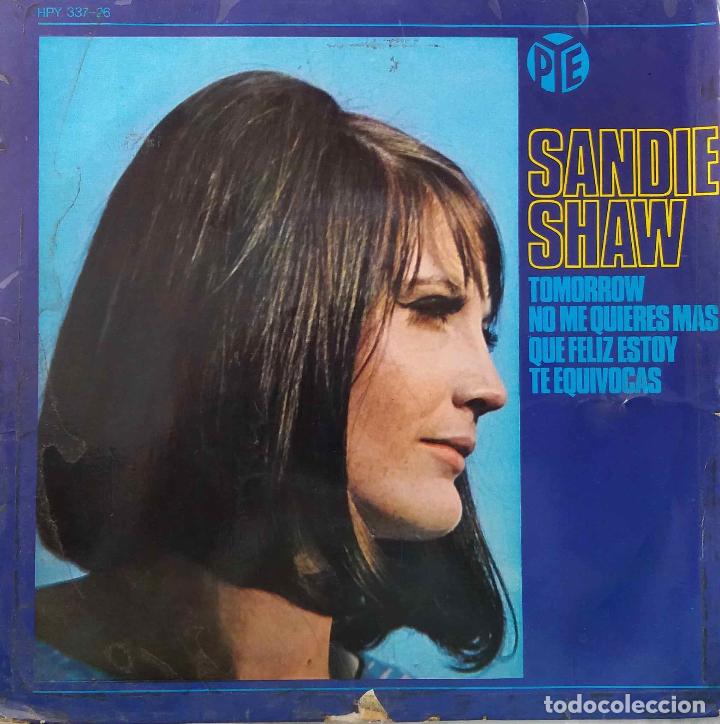 Discos de vinilo: SANDIE SHAW, TOMORROW. EP ESPA&Ntilde;A - Foto 1