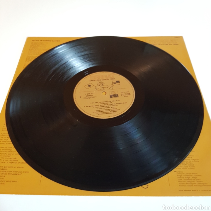 Discos de vinilo: JOAN MANUEL SERRAT - CADA LOCO CON SU TEMA - Foto 4
