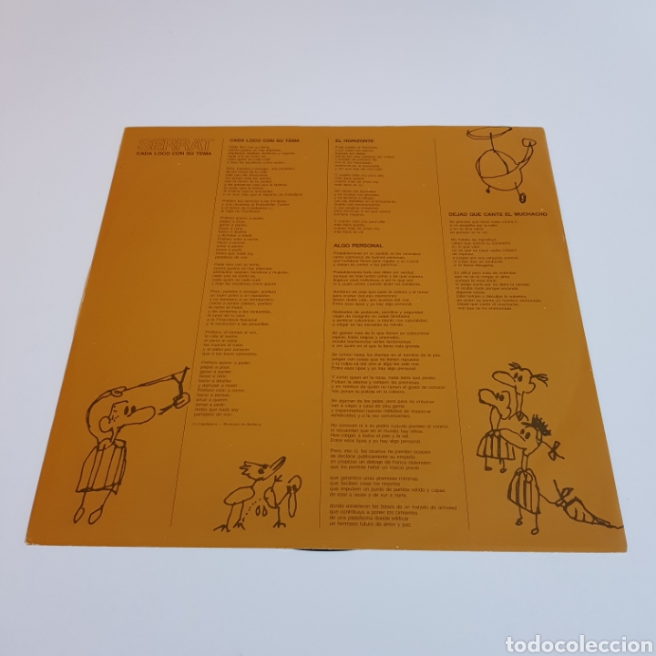 Discos de vinilo: JOAN MANUEL SERRAT - CADA LOCO CON SU TEMA - Foto 5