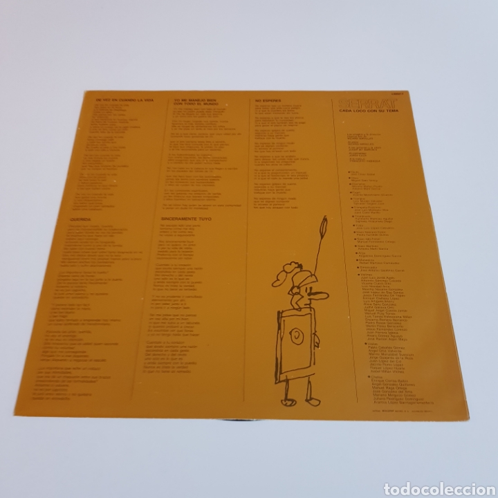 Discos de vinilo: JOAN MANUEL SERRAT - CADA LOCO CON SU TEMA - Foto 6
