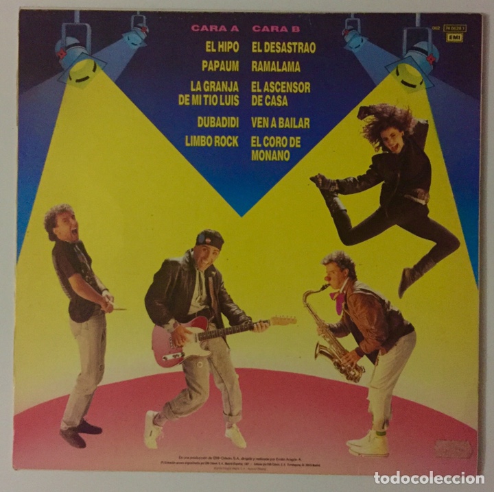 Discos de vinilo: Monano Rock & Roll y su Banda LP EMI Odeon 1987 - Foto 2