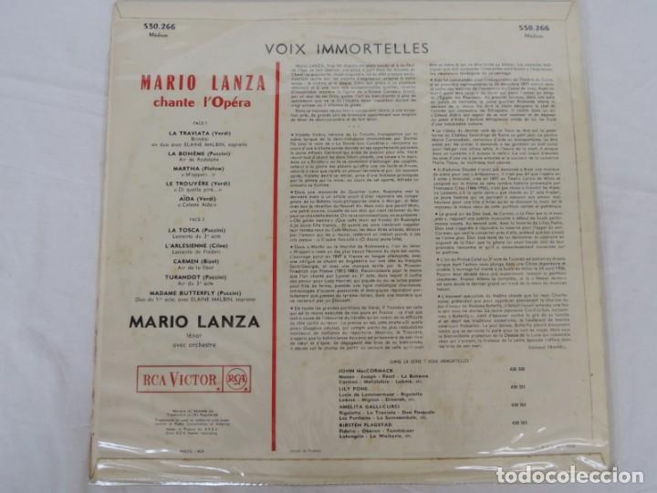 Discos de vinilo: MARIO LANZA - CHANTE A LOP&Eacute;RA - RCA VICTOR - 1966 - Foto 13