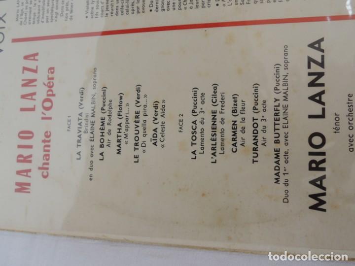 Discos de vinilo: MARIO LANZA - CHANTE A LOP&Eacute;RA - RCA VICTOR - 1966 - Foto 14