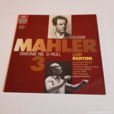 Discos de vinilo: GUSTAV MAHLER - SINFONIA N° 3 D MOL - GARY BERTINI - DOBLE LP. Lote 202281855