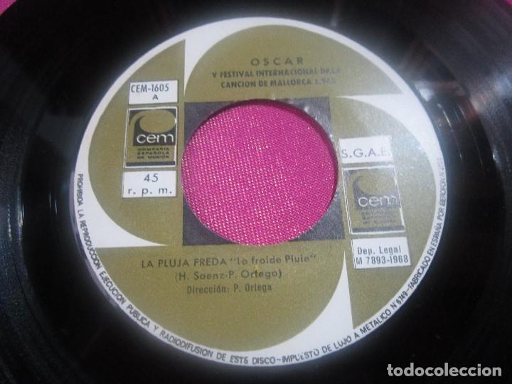 Discos de vinilo: OSCAR - LA PLUJA FREDA / PASQUALE SINGLE - Foto 5