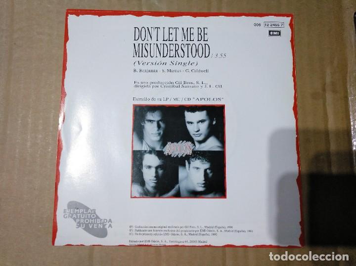 Discos de vinilo: APOLOS - DON&acute;T LET ME BE MISUNDERSTOOD - SINGLE - Foto 2