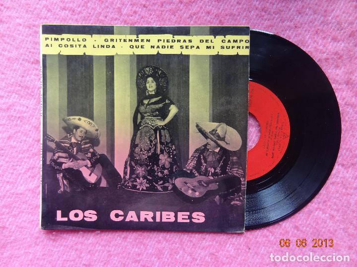 Disques de vinyle: EP LOS CARIBES - Ai cosita linda / Pimpollo +2 - MEP 60254 - PORTUGAL press (EX/EX)