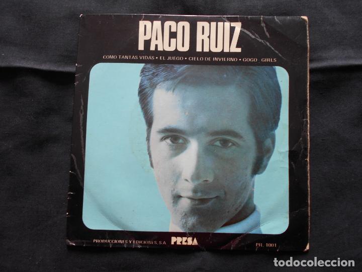 Vinyl-Schallplatten: EP PACO RUIS // COMO TANTAS VIDAS + 3