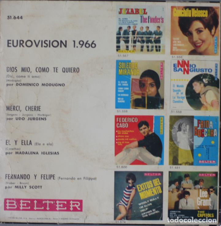 Discos de vinilo: EUROVISION 1966// EP// 1966// BELTER - Foto 2