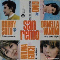 Discos de vinilo: FESTIVAL DE SAN REMO 1966// EP// 1966// RICORDI- VERGARA. Lote 202350228