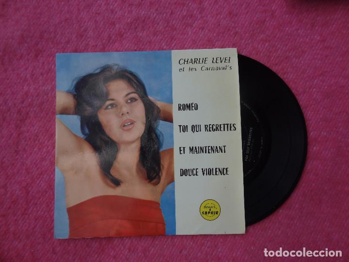 Discos de vinilo: EP CHARLIE LEVEL ET LES CARNAVAL'S - Romeo / Toi qui regrettes +2 - LDP 5053 (EX++/VG+)