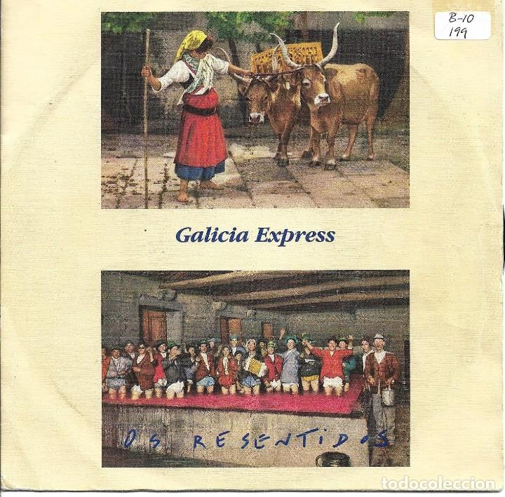Discos de vinilo: OS RESENTIDOS - GALICIA EXPRESS + CONO SUR SINGLE SPAIN 1988 - Foto 1